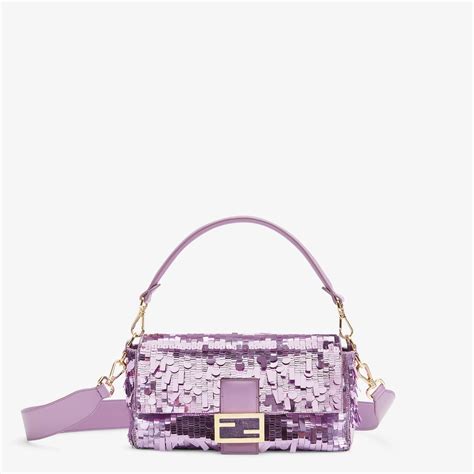 fendi baguette lilac|Fendi baguette black.